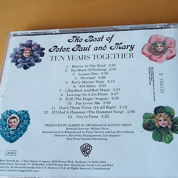 The best of Peter Paul and Mary CD - Picture 2 of 2